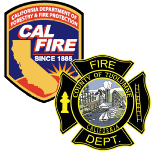 Tuolumne County Fire Department and Cal Fire logos