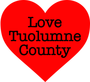 Love Tuolumne County in a red heart